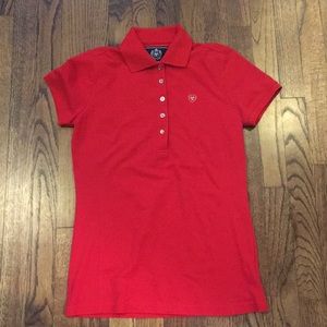 Ariat. Small. Red polo